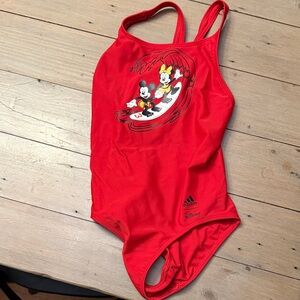 Adidas Red Swimsuit with Disney Design